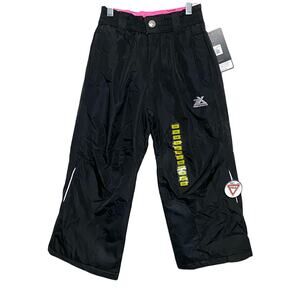 Zeroxposur Winter Snow Black Ski Pants Girls Kids Youth 5-6 Cold Weather NWT